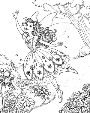 Hada Rosetta Colorear