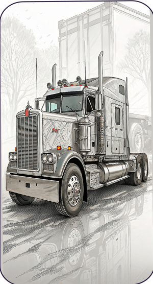 17438 Camion Kenworth, W900, 1961-min Camion Kenworth, W900, 1961