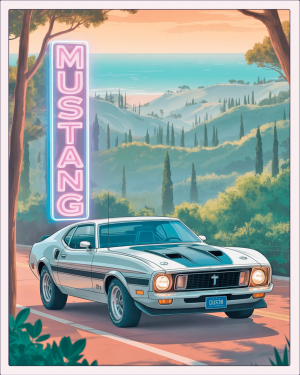 17452 Auto Ford, Mustang Mach 1, 1973, Silver Metallic (4)-min Auto Ford, Mustang Mach 1, 1973, Silver Metallic