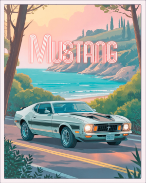 17453 Auto Ford, Mustang Mach 1, 1973, Silver Metallic (3)-min Auto Ford, Mustang Mach 1, 1973, Silver Metallic