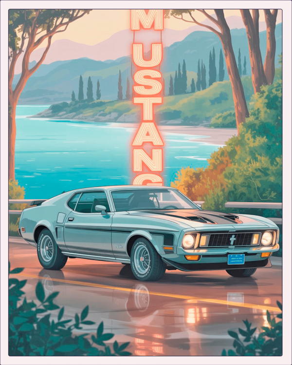 17454 Auto Ford, Mustang Mach 1, 1973, Silver Metallic (2)-min Auto Ford, Mustang Mach 1, 1973, Silver Metallic