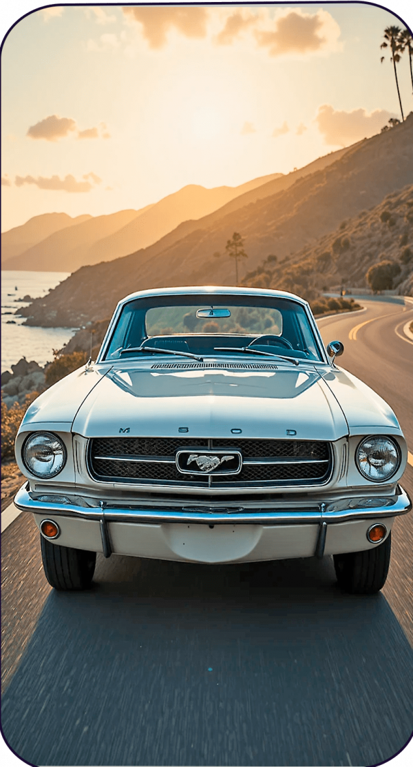 Auto Ford, Mustang 1964« (Vin 001), 1964, Wimbledon White