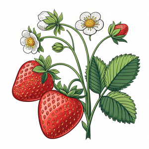Fresa, Fragaria X Ananassa Duchesne Ex Rozier