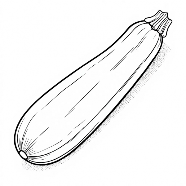 Calabacín, Cucúrbita Pepo Colorear