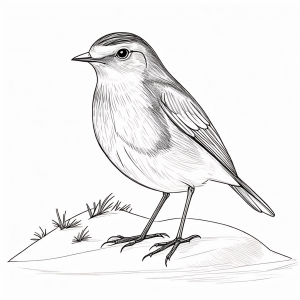 Petirrojo Europeo Colorear