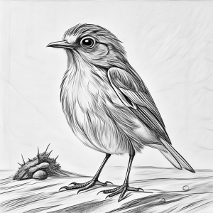 Petirrojo Europeo Colorear