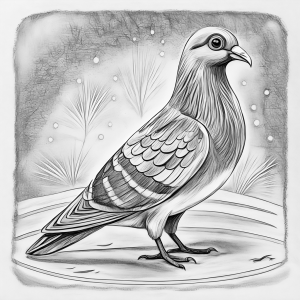 Paloma Bravía Colorear