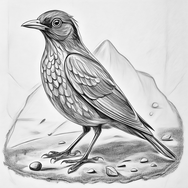 18107 Mirlo Comun (2) Colorear-min Mirlo Común Colorear