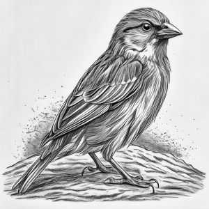 Gorrión Común Colorear