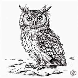 Búho Real Colorear