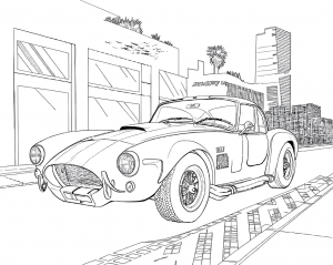 18167 Shelby, Cobra 427, 1965, Azul con franjas blancas. C-min Shelby, Cobra 427, 1965, Azul Con Franjas Blancas. Colorear