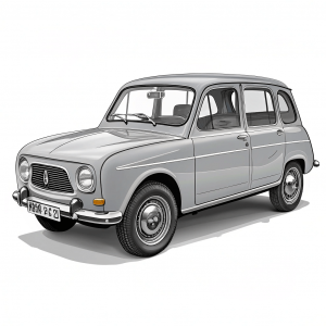 Renault, 4 (R4), 1961, Gris