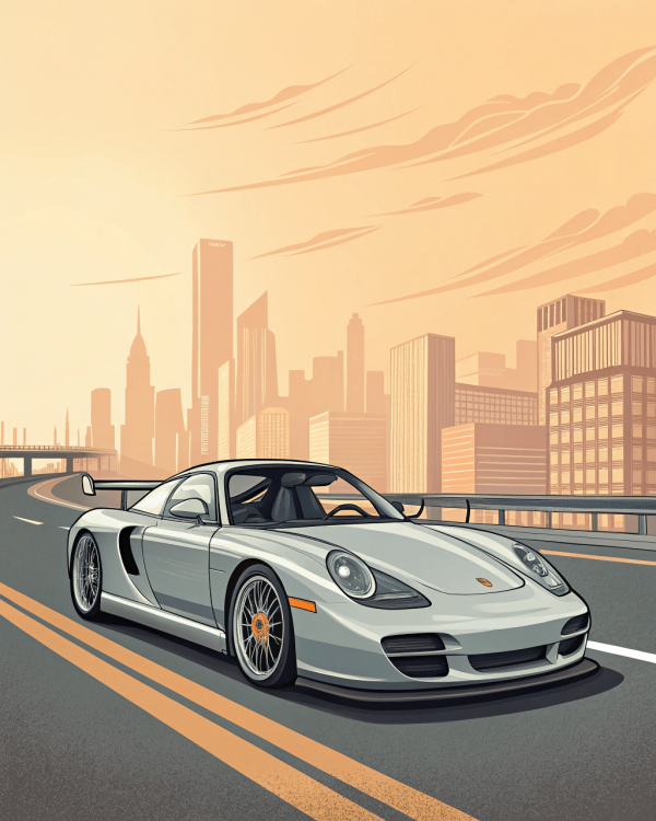 18188 Porsche, Carrera GT, 2004, Plata-min Porsche, Carrera Gt, 2004, Plata