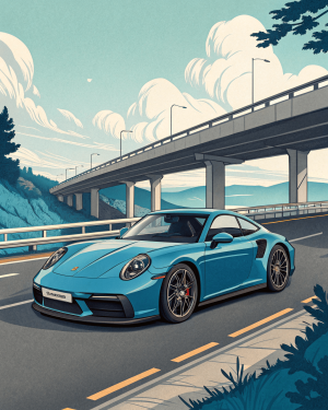 Porsche, 911 (992.2), 2025, Azul Gentian