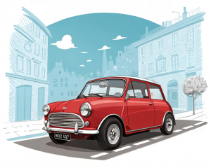 Mini, Mark I (Classic Mini), 1959, Rojo