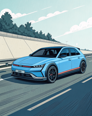 Hyundai, Ioniq 5 N, 2025, Azul Performance