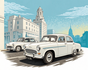 Ford, Escort Mk1, 1968, Blanco. Colorear