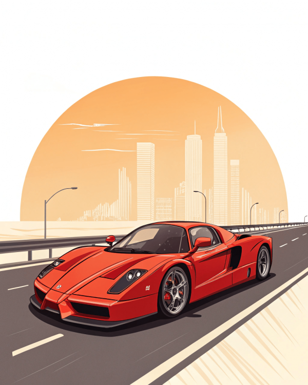 18241 Ferrari, Enzo Ferrari, 2002, Rojo-min Ferrari, Enzo Ferrari, 2002, Rojo