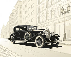 Duesenberg, Model J, 1928, Negro