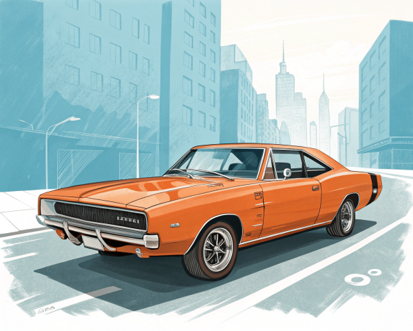 18249 Dodge, Charger (Segunda generación), 1968, Naranja (Hemi Orange).-min Dodge, Charger (Segunda Generación), 1968, Naranja (Hemi Orange)