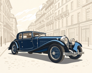 Bugatti, Type 41 Royale, 1930, Azul