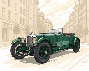 Bentley, 4.5 Litre (Blower Bentley), 1929, Verde De Carreras Británico