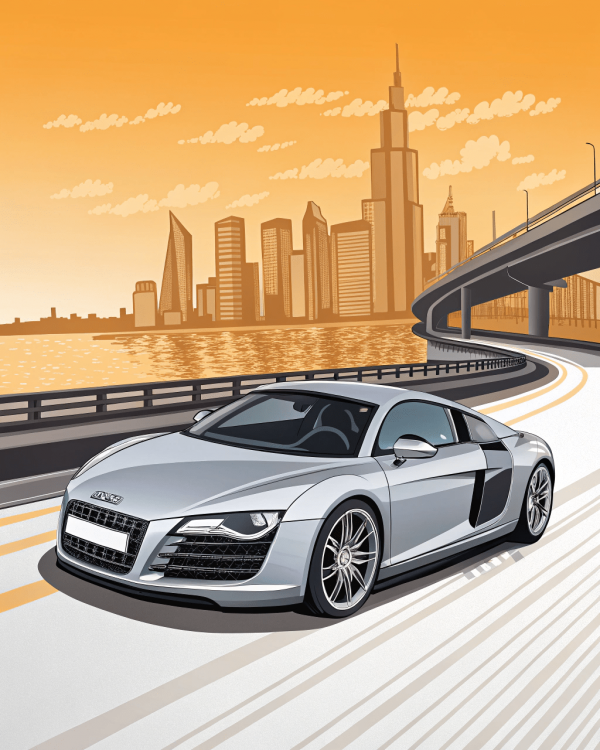 Audi, R8, 2006, Plata