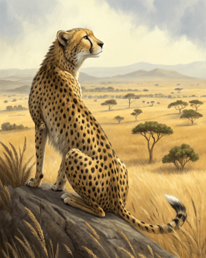 Guepardo Del Sahara, Acinonyx Jubatus Hecki