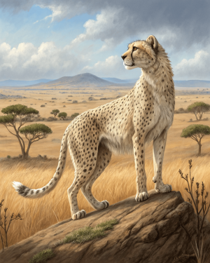 Guepardo Del Sahara, Acinonyx Jubatus Hecki