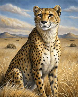 Guepardo Del Sahara, Acinonyx Jubatus Hecki