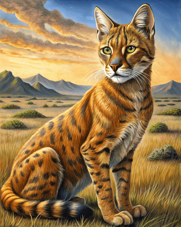 18323 Gato del Kalahari, Felis lybica caffra 02-min Gato Del Kalahari, Felis Lybica Caffra