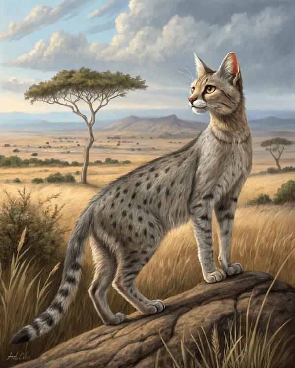 18332 Gato de la costa, Felis lybica tristrami-min Gato De La Costa, Felis Lybica Tristrami