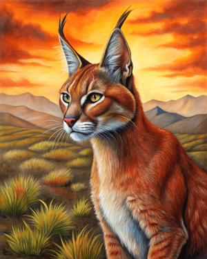 Gato Dorado Africano, Caracal Aurata