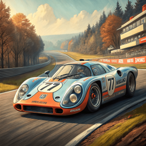 Porsche 917K - 1970 - Azul Y Naranja