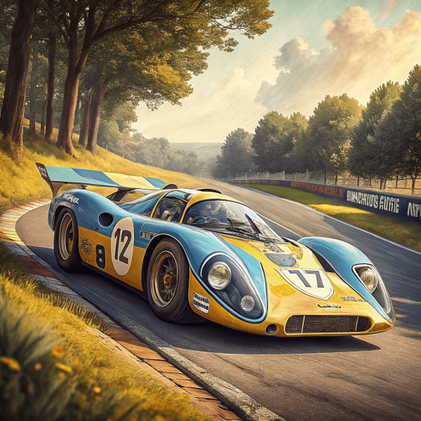 Porsche 91730 - 1973 - Azul Y Amarillo