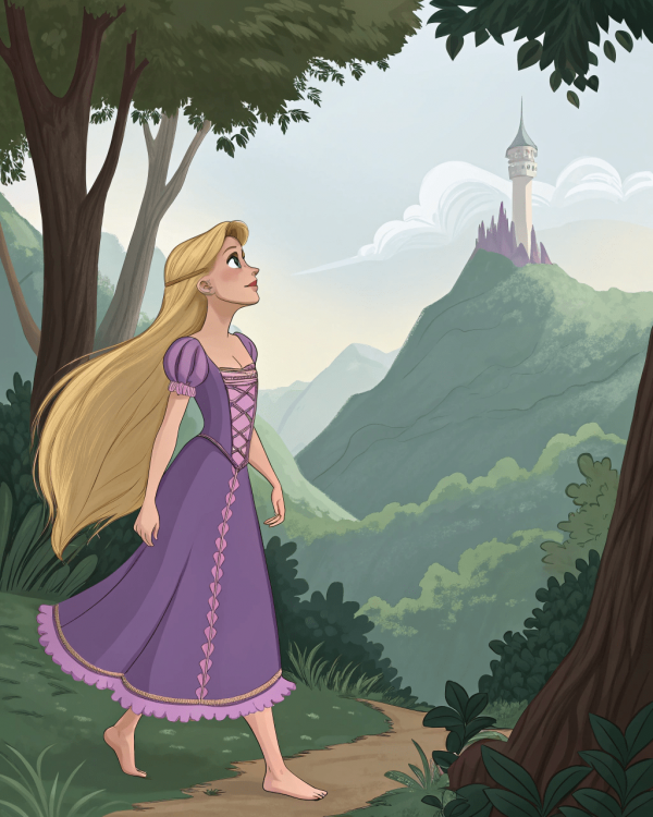 La Princesa Rapunzel, Enredados
